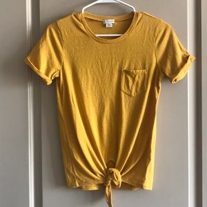 Tie-Front Pocket Tee